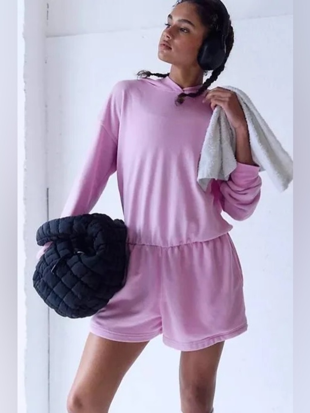 Free People Movement Such A Flirt Open‎ Back Romper Pink Size M